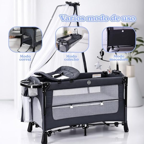 Cuna colecho para bebé portátil y ajustable