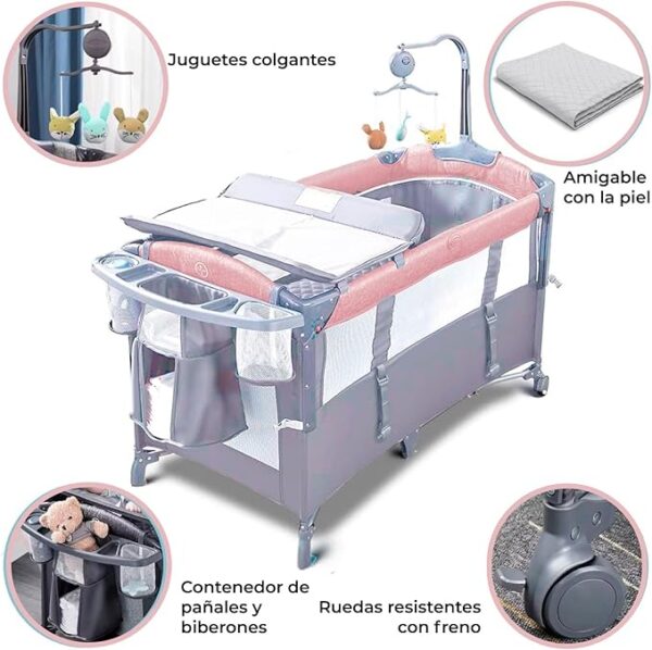 Cuna colecho para bebé portátil y ajustable