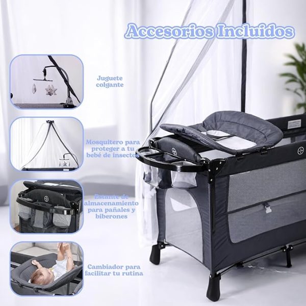 Cuna colecho para bebé portátil y ajustable