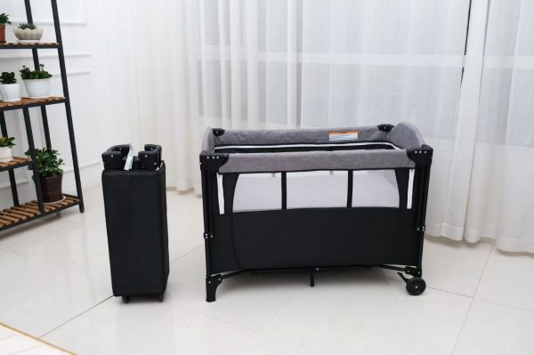 Cuna colecho para bebé con mosquitero portátil y ajustable