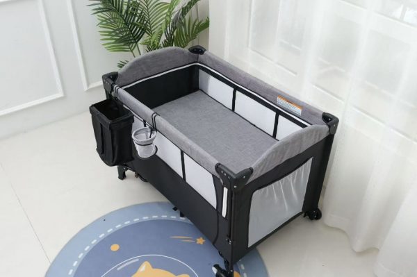 Cuna colecho para bebé con mosquitero portátil y ajustable