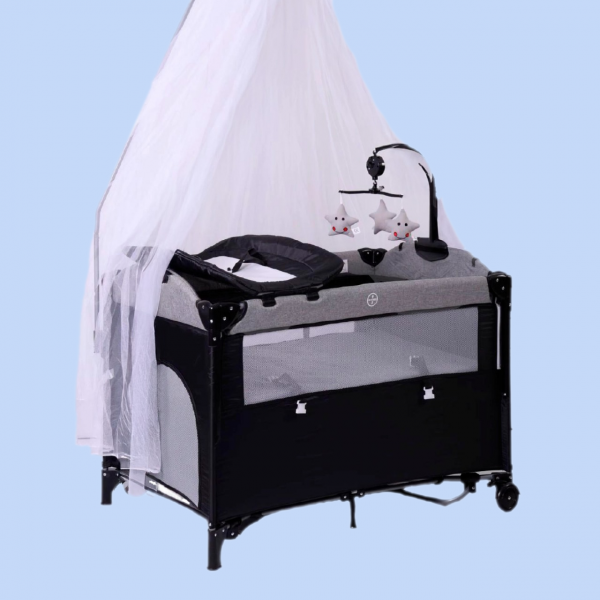 Cuna colecho para bebé con mosquitero portátil y ajustable