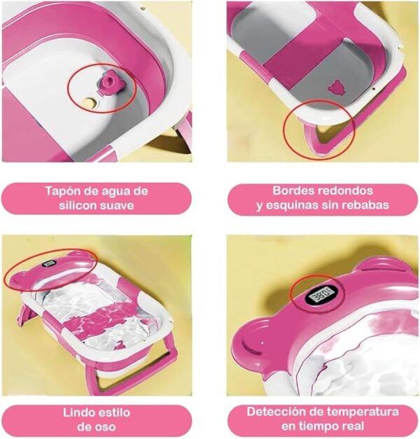 Bañera para bebe bañera Plegable