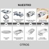 Bañera Plegable para Bebe, Tina de Baño para Bebe con toalla para secar, Cojín Antideslizante y Pantalla de Temperatura, Bañera de Viaje Portátil para Recién Nacido