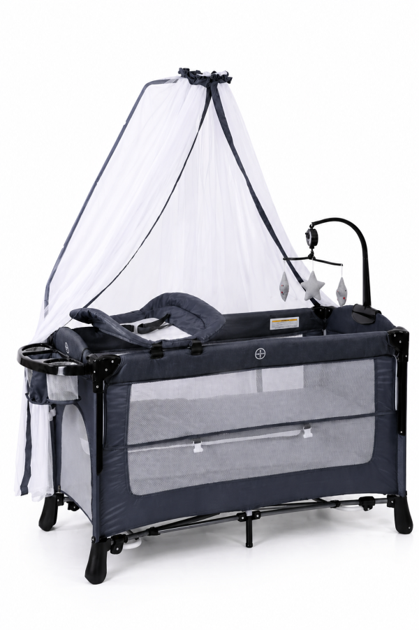 ChatGPT Image 30 abr 2026, 11_38_12 a.m. Cuna para bebé con mosquitero, Cuna colecho, Cama de bebé, portátil, Ajustable, versátil, 4 Modos de Uso para recién Nacidos. inversión a Largo Plazo Uso a Partir de 0 a 3 años