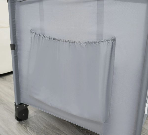Pekids Cuna para bebé, Cuna colecho, con mosquitero Cama de bebé, portátil, Ajustable, versátil, Varios Modos de Uso, inversión a Largo Plazo (Gris Claro, 125 * 65 * 78 cm)