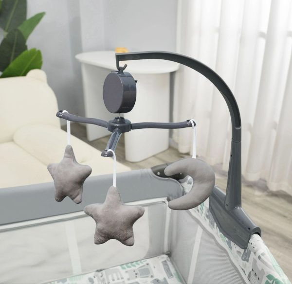 Pekids Cuna para bebé, Cuna colecho, con mosquitero Cama de bebé, portátil, Ajustable, versátil, Varios Modos de Uso, inversión a Largo Plazo (Gris Claro, 125 * 65 * 78 cm)