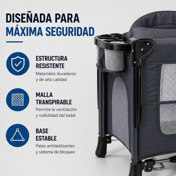 WhatsApp Image 2026-04-30 at 11.29.26 AM (4) Cuna para bebé con mosquitero, Cuna colecho, Cama de bebé, portátil, Ajustable, versátil, 4 Modos de Uso para recién Nacidos. inversión a Largo Plazo Uso a Partir de 0 a 3 años